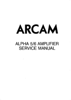 Arcam ALPHA-5-6 - Service Manual